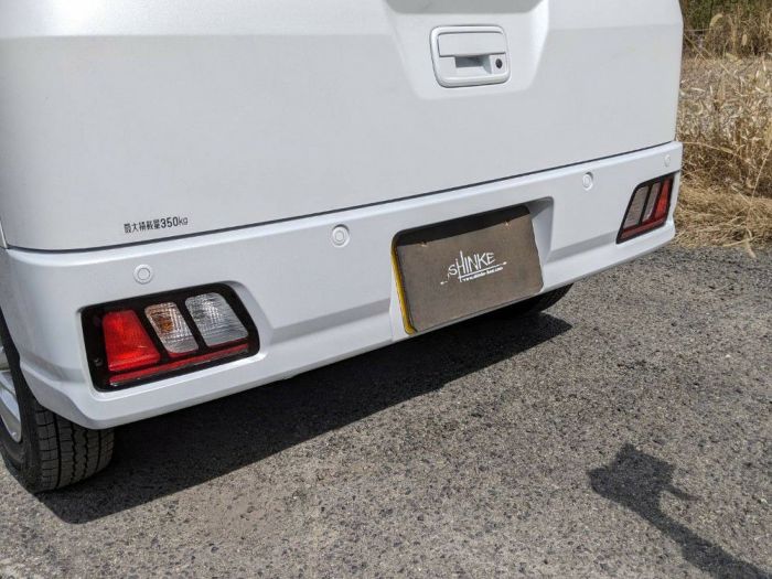 (ブラックスモーク) チョイワル仕様 テールレンズカバー タイプ2 左右2Pセット ハイゼットカーゴ S700系 貼るだけ