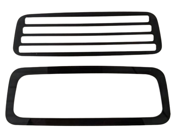 (ブラックスモーク) タイプ2 ハイマウントテールレンズカバー ハイゼットカーゴ S700系 貼るだけ