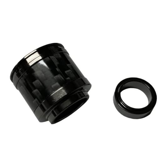 リヤビューを引き締める (ブラックカーボン+BKキャップ) リアワイパーキャップ Sサイズ ルークス B44系 R2/3- YourParts JRW-SBB 車 カスタム パーツ 外装