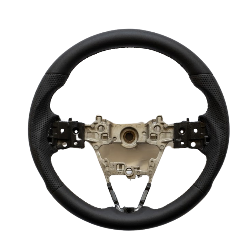 純正内装にマッチ (PVCオールレザー) スポーツステアリング タントカスタム / ファンクロス LA650系 YourParts e0182 カスタム パーツ