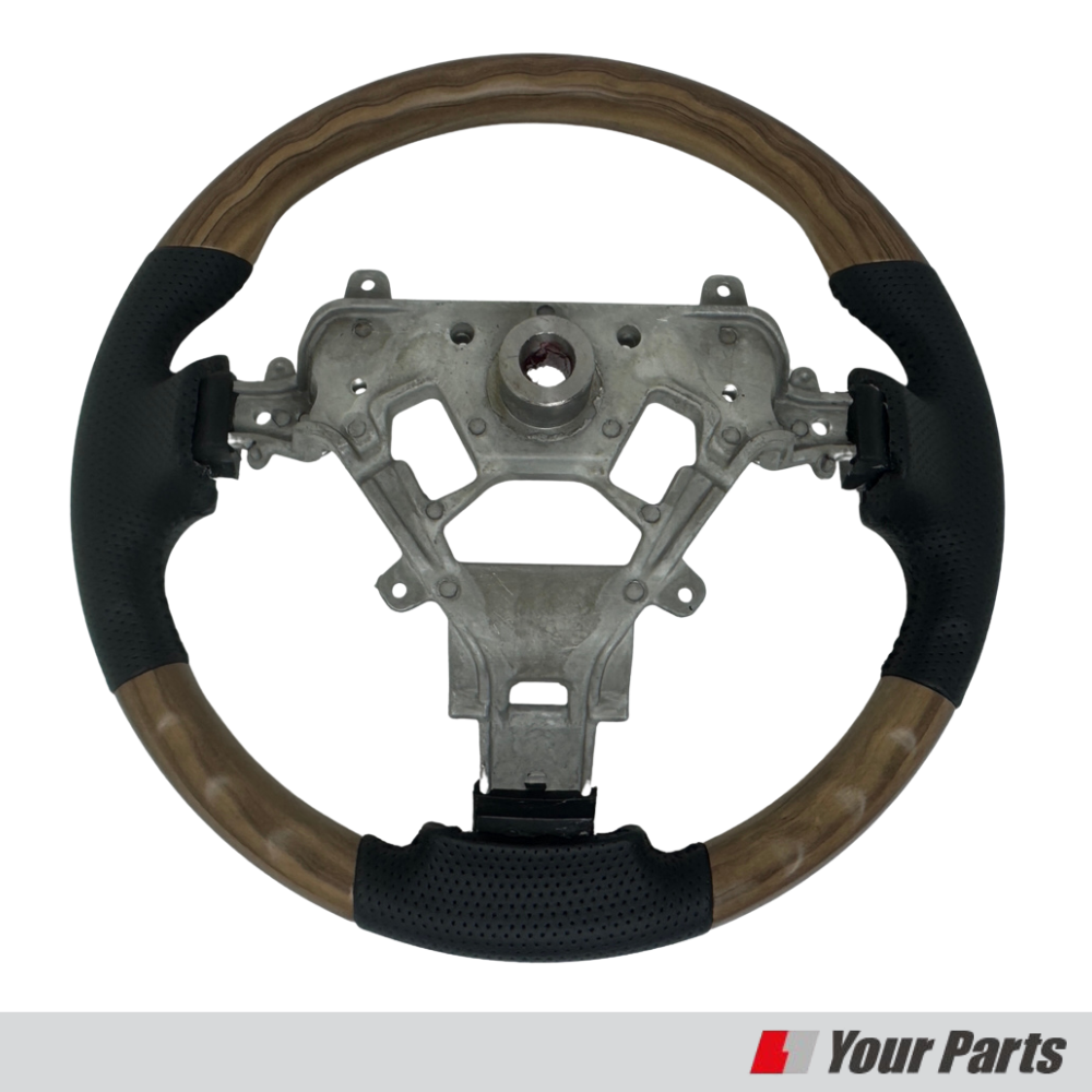 新色 (ナチュラルウッド) ウッドコンビ スポーツステアリング NV200 バネット バン 前期 中期 H21-R6/7 YourParts e0209 現行型D型タイプは取付不可