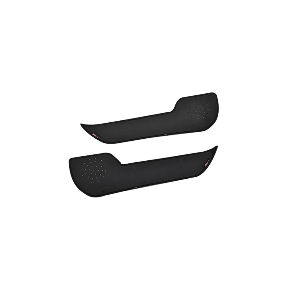 フロントドアの汚れ防止 (ブラックレザー) ドアキックガード2P ノア/ヴォクシー 90系 (R4/1-) LANBO LA-KGD0005 新車にお薦め!