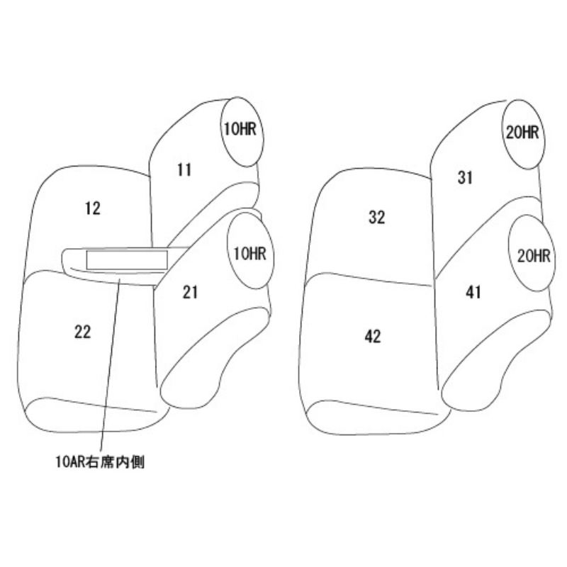 (アイボリー) シートカバー Clazzio Jr ワゴンR スマイル MX91 クラッツィオ ES-6046 Xグレード