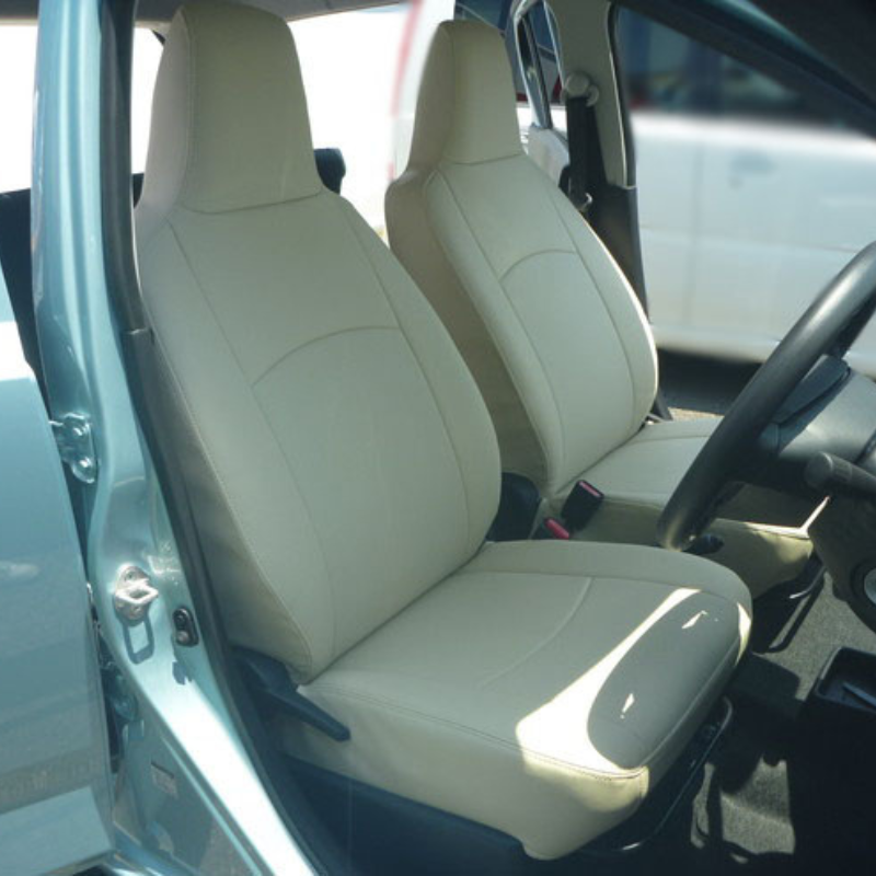 (アイボリー) シートカバー Clazzio Jr スペーシアカスタム MK53S (H29/12-R5/10) クラッツィオ ES-6302 XS パーソナルテーブル有