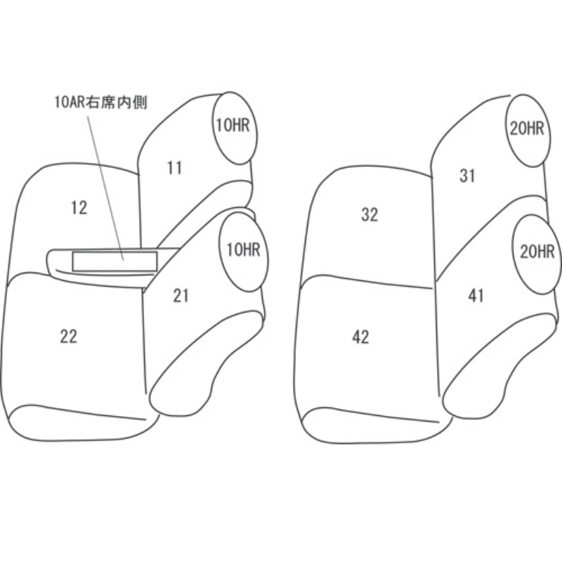 (ブラック) シートカバー Clazzio Jr ウェイク LA700S (H26/11-) クラッツィオ ED-6531 Gターボ / L 他 運転席シートリフター有り