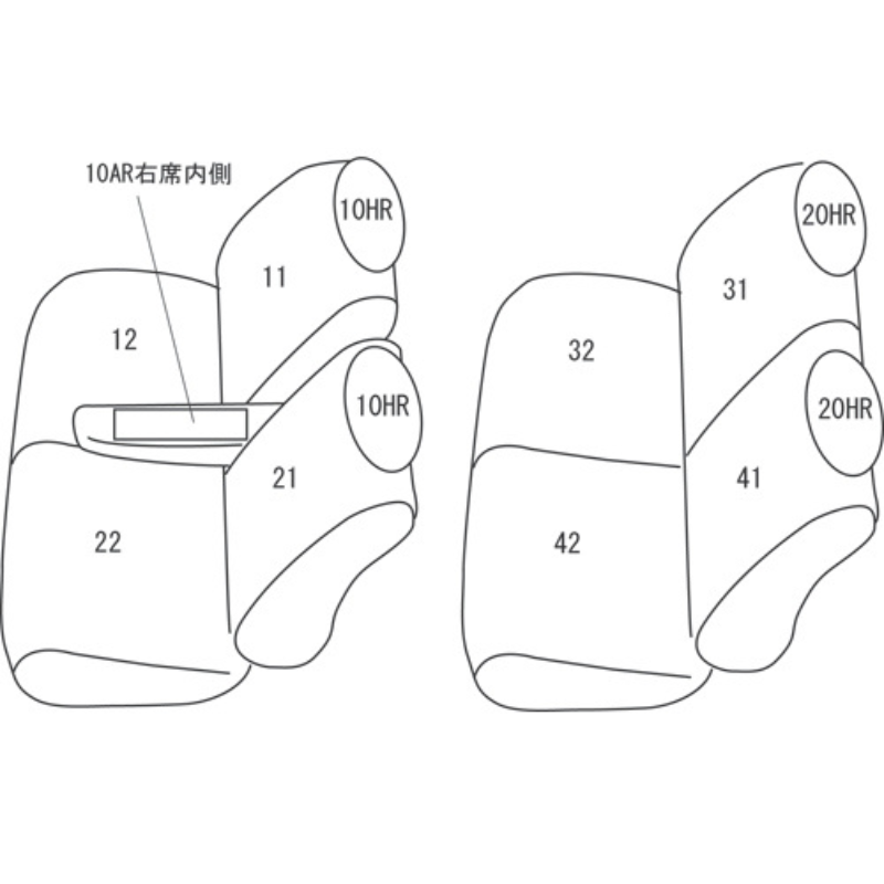 (ブラック) シートカバー Clazzio Jr ウェイク LA700S (H26/11-) クラッツィオ ED-6532 D / X / G他 運転席シートリフター無し
