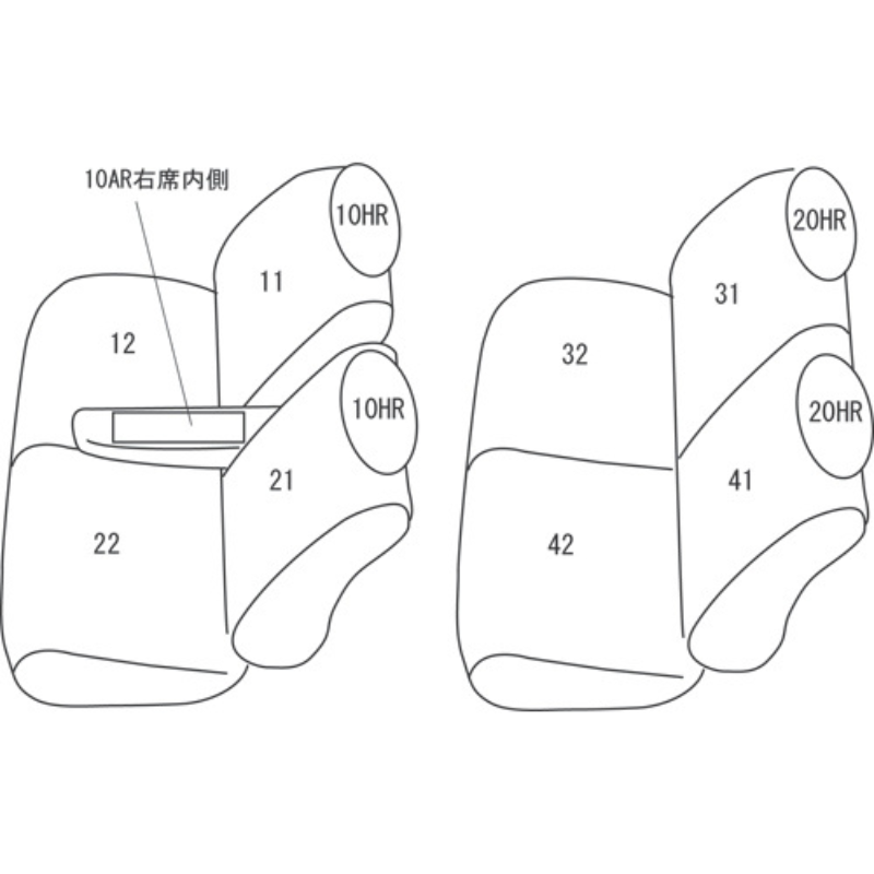 (ブラック) シートカバー Clazzio Jr ウェイク LA700S (H26/11-) クラッツィオ ED-6533 Gターボ / L 運転席シートリフター有り