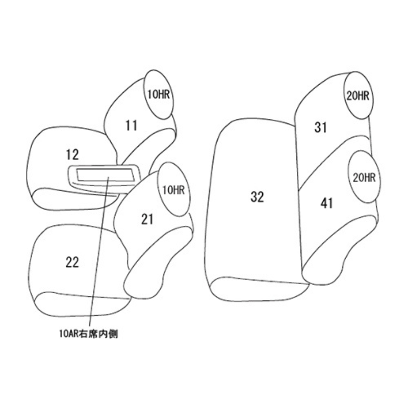 (ブラック) シートカバー Clazzio Jr タフト LA900S / LA910S (R4/10-) クラッツィオ ED-6544 G / G ターボ / G "クロムベンチャー"他