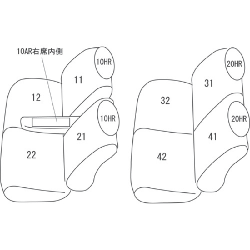 (ブラック) シートカバー Clazzio Jr タント L350S / L360S (H15/11-H19/12) クラッツィオ ED-0670 RS / R / X-リミテッド / X / L他