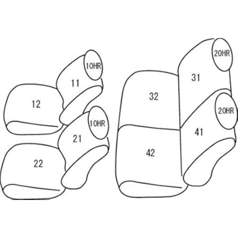 (ブラック) シートカバー Clazzio Jr タントエグゼ L455S / L465S (H21/12-H22/10) クラッツィオ ED-0676 X / X-スペシャル / L