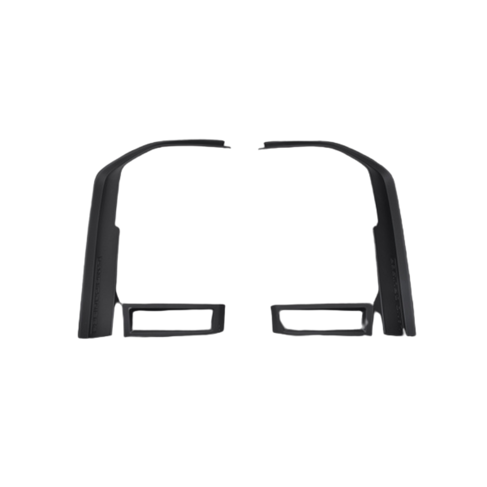 リアバンパーと統一感を (マットブラック) テールランプフレームガーニッシュ2P 左右セット ランドクルーザー 250系 R6/4- LANBO WD104171