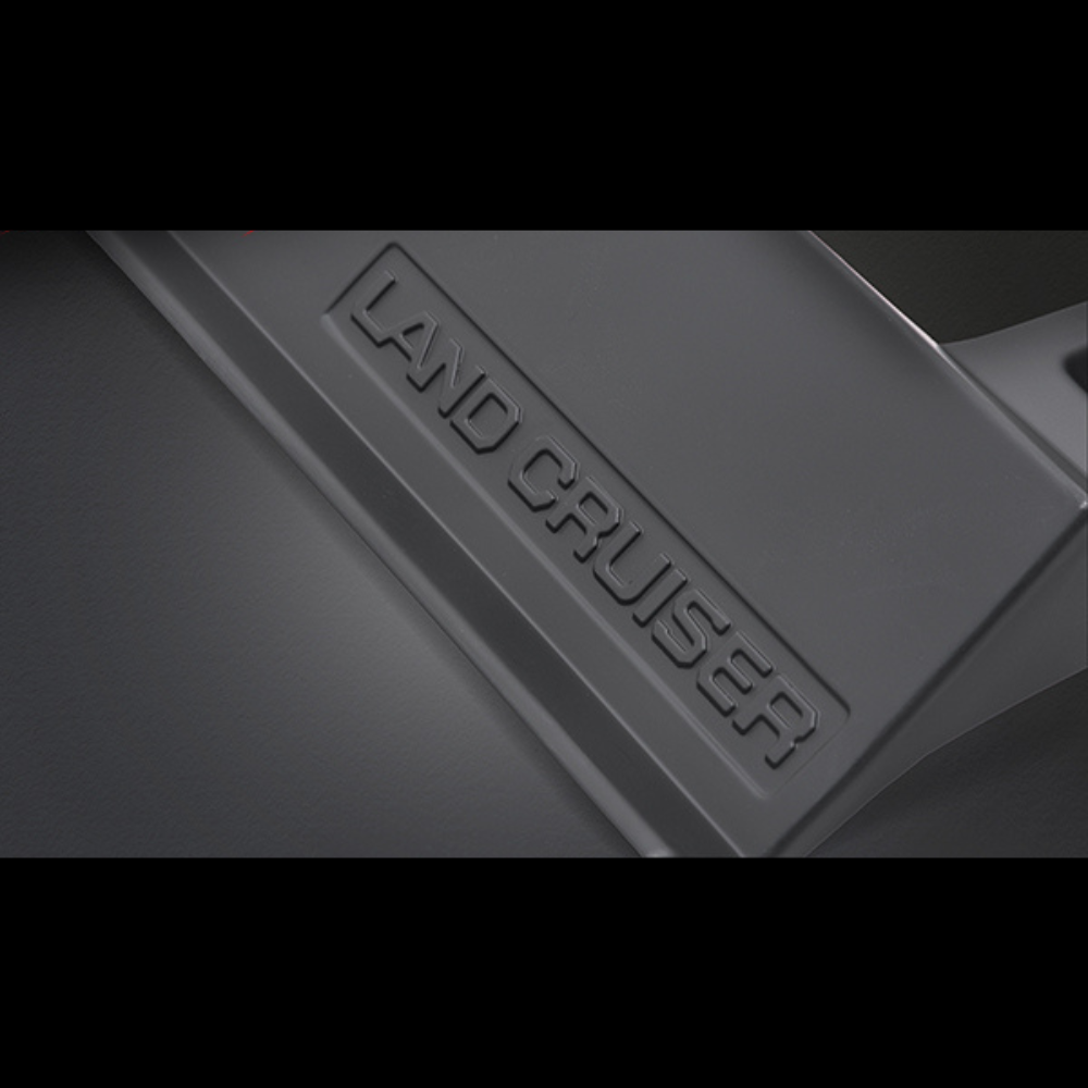 リアバンパーと統一感を (マットブラック) テールランプフレームガーニッシュ2P 左右セット ランドクルーザー 250系 R6/4- LANBO WD104171