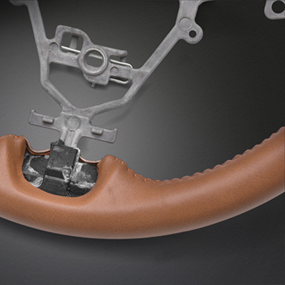 クラシックスタイル (キャメルレザー) オールレザーステアリング ジムニー JB64W H30/7- LANBO LSS06F 車 カスタム パーツ 内装 おしゃれ ドレスアップ