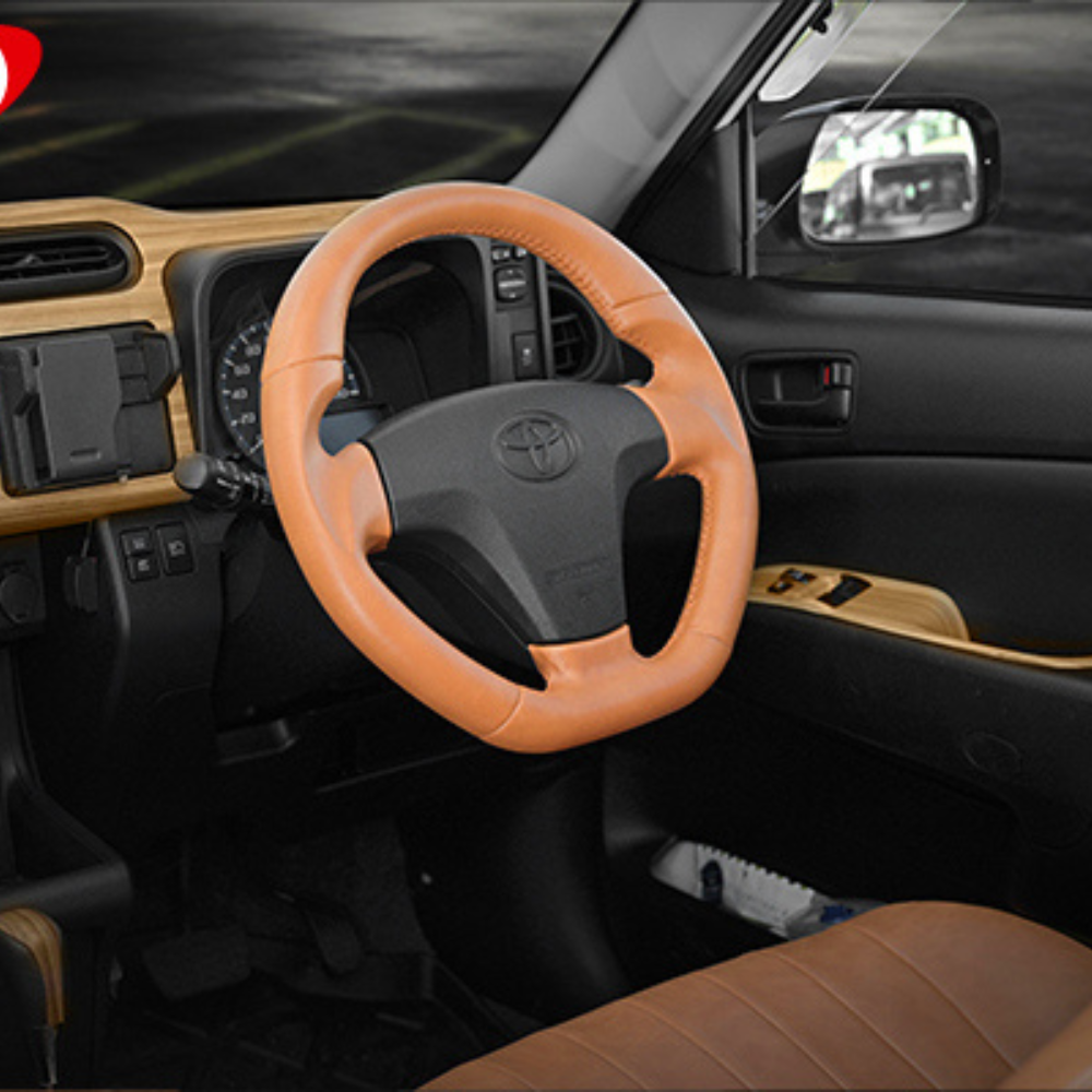 クラシックスタイル (キャメルレザー) オールレザーステアリング プロボックス 160系 H26/8- LANBO LSD006F 車 カスタム パーツ 内装 おしゃれ