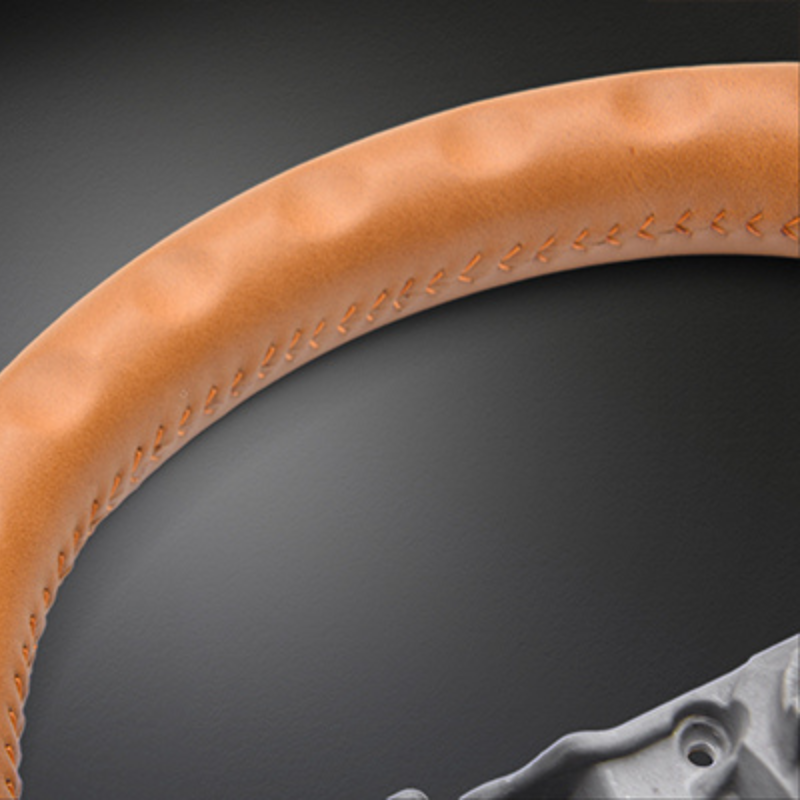 クラシックスタイル (キャメルレザー) オールレザーステアリング ハイゼットジャンボ S500前期 H26/9-R3/12 LANBO LSD006F 車 カスタム パーツ 内装