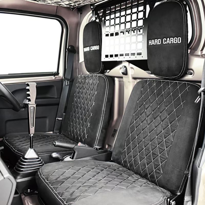 ダイヤステッチ (スエードタイプ) シートカバー 左右セット ハイゼットカーゴ HIJET CARGO S700系 R3/12- HARD CARGO 一列目運転席+助手席セット