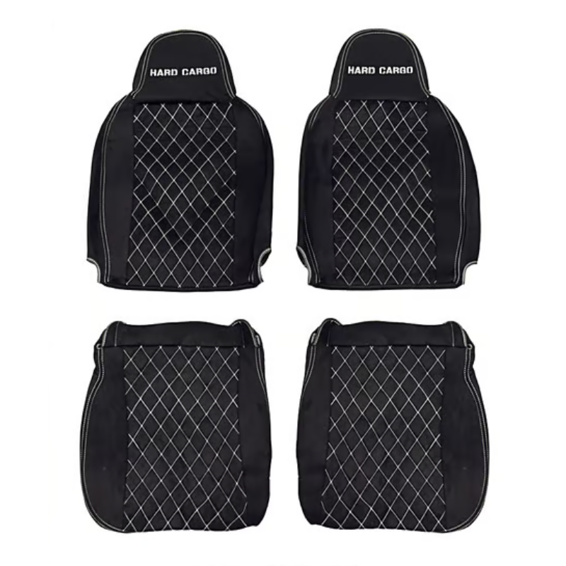 予約商品7月下旬 (スエードタイプ) シートカバー 左右セット ハイゼットトラック ジャンボ S500系 後期 R3/12- HARD CARGO 一列目運転席+助手席セット