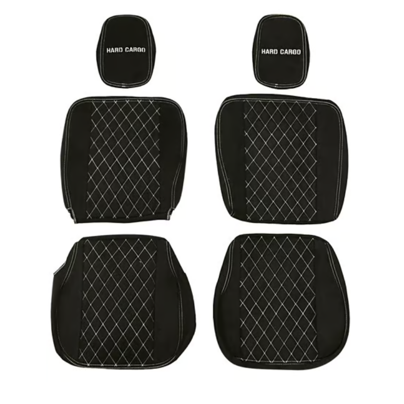 ダイヤステッチ (スエードタイプ) シートカバー 左右セット キャリイ DA16系 H25/9- HARD CARGO 一列目運転席+助手席セット