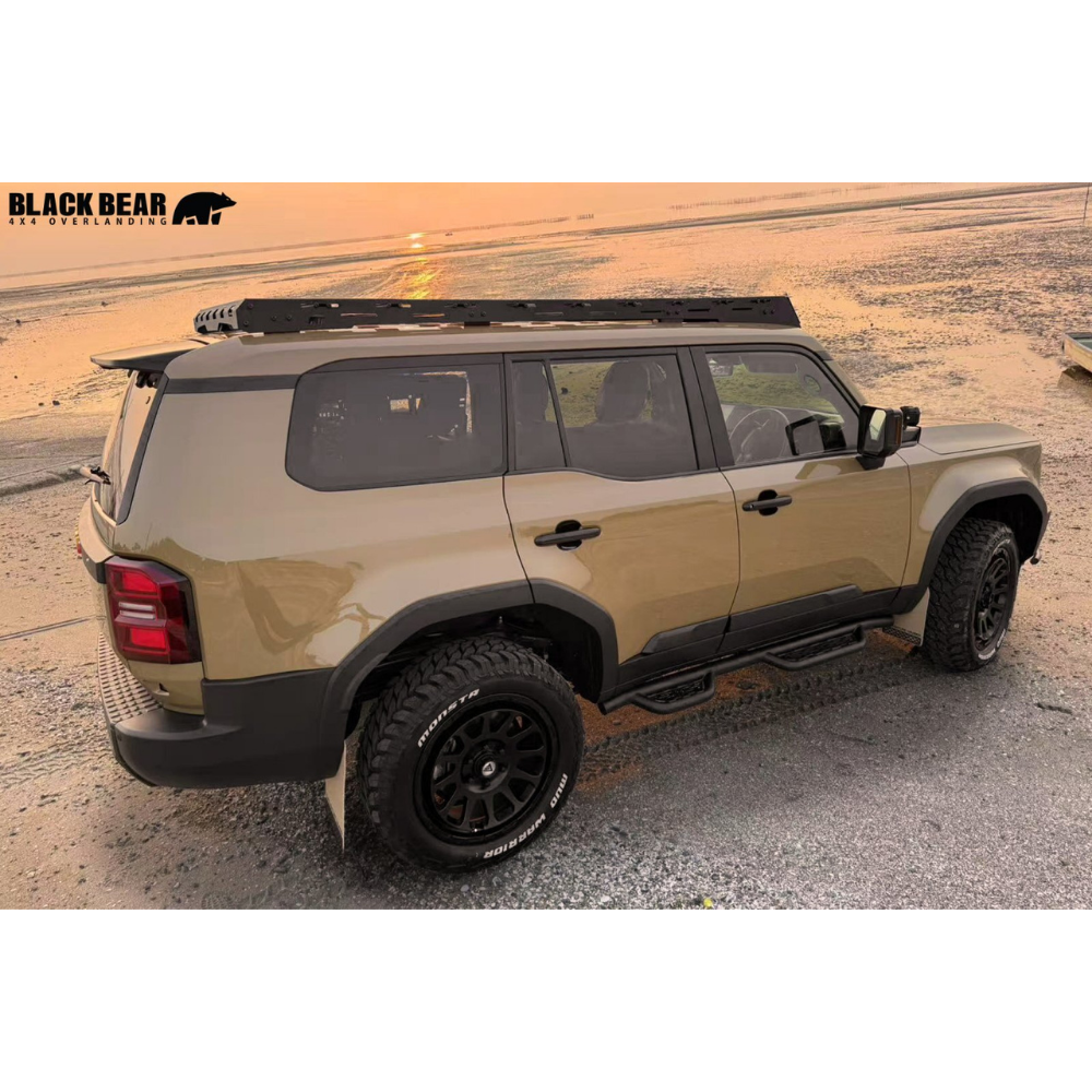 積載能力アップ ロータイプ ルーフラック ロングタイプ ランドクルーザー 250系 R6/4- RF002 車種専用設計 アウトドア 車中泊 キャンプ