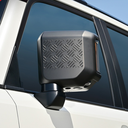 武装的ビジュアル (マットブラック) サイドミラーカバー 左右2Pセット ランドクルーザー 250系 R6/4- WD104207 ABS樹脂 車 カスタム パーツ 外装 おしゃれ