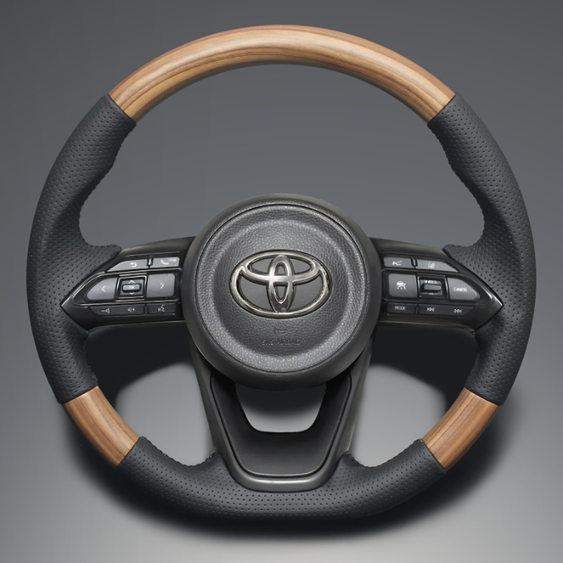 高品質の証ユーロステッチ採用 (マットアッシュブラウン x ブラックステッチ) 純正交換ガングリップステアリング シエンタ MX10系 R4/9- LS197