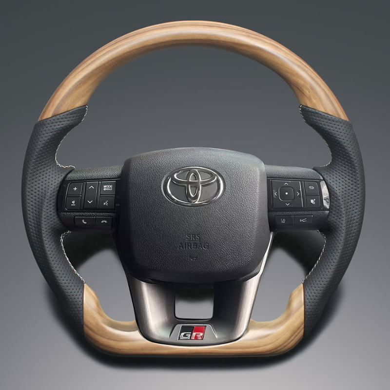 高品質の証ユーロステッチ採用 (マットアッシュブラウン x シルバーステッチ) 純正交換ガングリップステアリング ランクル 70系 R5/11- 現行モデル LS221