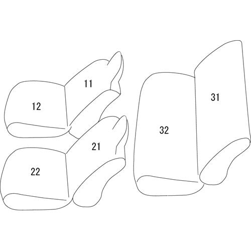 0644予約商品1.5ヶ月【アイボリー】Clazzio クラッツィオシートカバーClazzio Jr エブリイバンDA64V(H17/8-H24/4) GA/PA/PC/PU