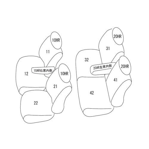 6033【アイボリー】Clazzio クラッツィオシートカバーClazzio Jr 新型 エブリイ ワゴン DA17W (H27/2-)JPターボ / PZ系