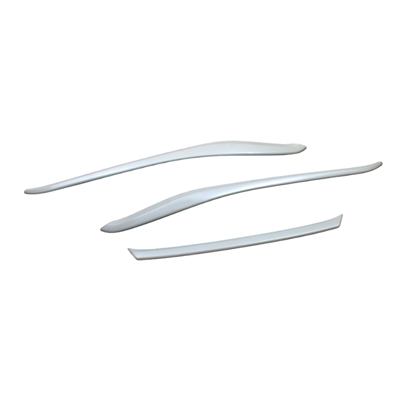 (ホワイトパールクリスタルシャイン070) ABS製 フロントバンパーモールディングパネル 3P ハリアー 80系 MXUA/ AXUH 80 85