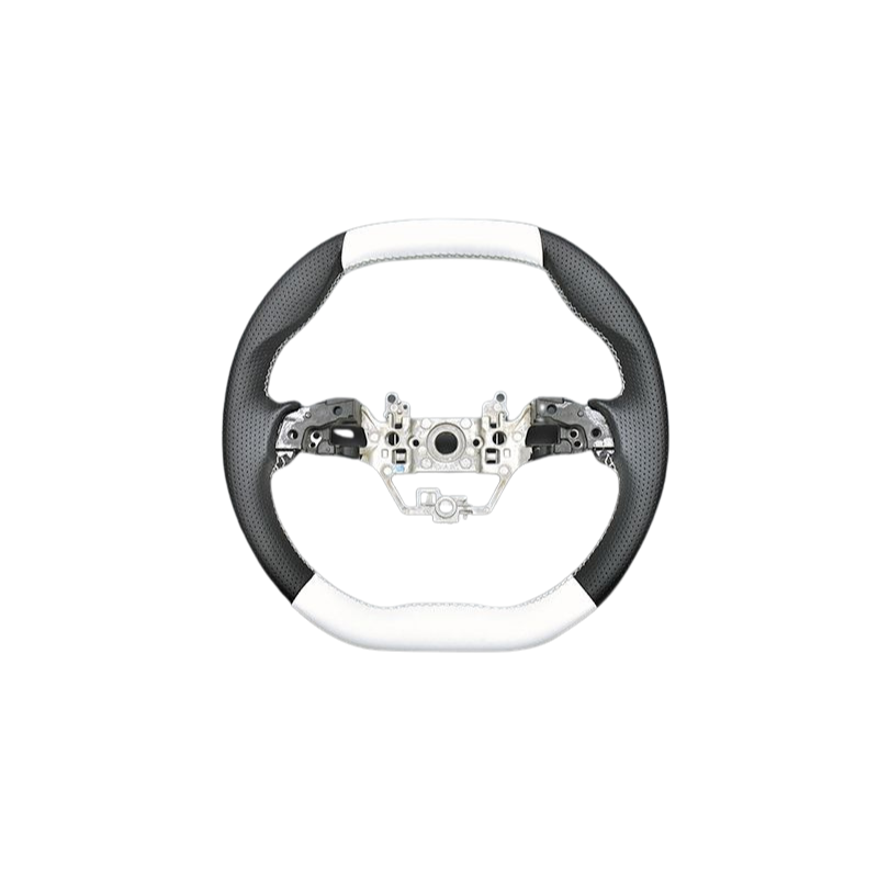 (ブラック×ホワイト) ガングリップ D型 オリジナル コンビステアリング フィット GR1-4