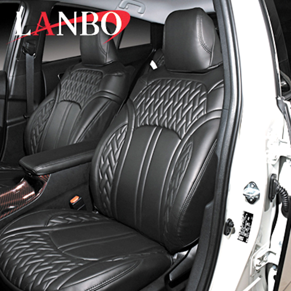(ブラック×ブラック) G・Lターボ Honda SENSING レザーシートカバー Type LUXE N-BOX / N-BOXカスタム JF3/4 2列目:アームレスト有り