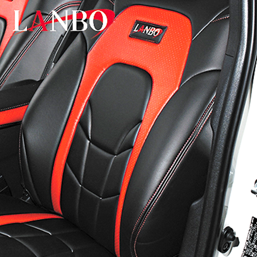 (ブラック×レッド) G・L / G・L Honda SENSING レザーシートカバー Type VOID N-BOX / N-BOXカスタム JF3/4 2列目:アームレスト無し
