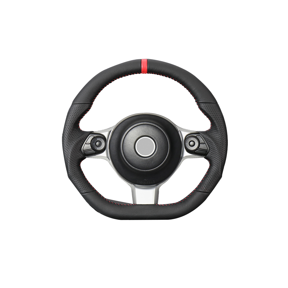 (レッドステッチ) D型ガングリップ形状 オールレザーステアリング GR 86(ZN8)/BRZ(ZD8)/86(ZN6後期)/BRZ(ZC6後期) GRシリーズ専用