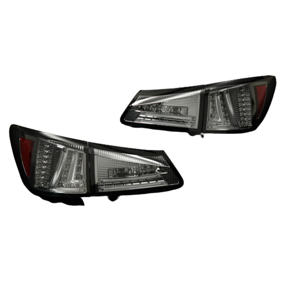 (スモークレンズ) ファイバーLEDテールランプ LEXUS IS-F