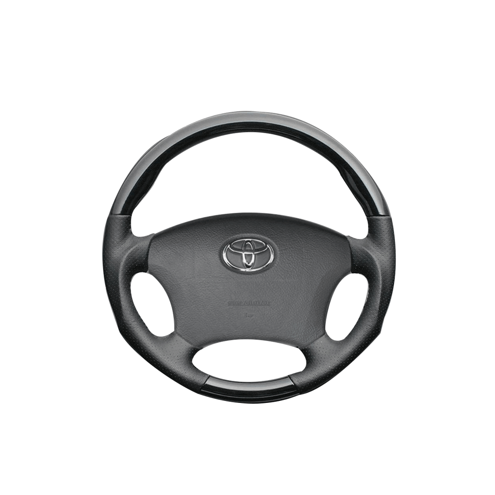 (ピアノブラック) お得な3点セット パネル35P+ステアリング+シフトノブ ハイエース / レジアスエース 200系 1型 ワイド車