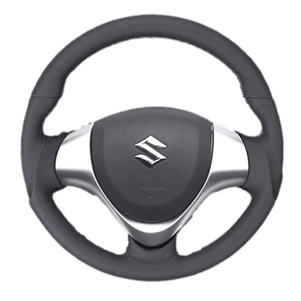 (ベージュレザー×シルバーユーロステッチ) ガングリップ ステアリング ワゴンR / ワゴンRスティングレー MH34/44系 FEGGARI LSEV-WALS-004