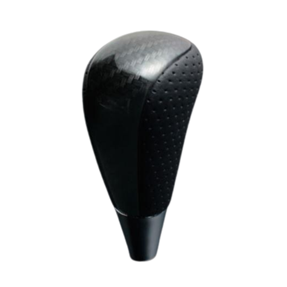 (ブラックカーボン調×パンチングレザー) ロングタイプ シフトノブ アリオン T260系 後期 FEGGARI SLT25C-254-004