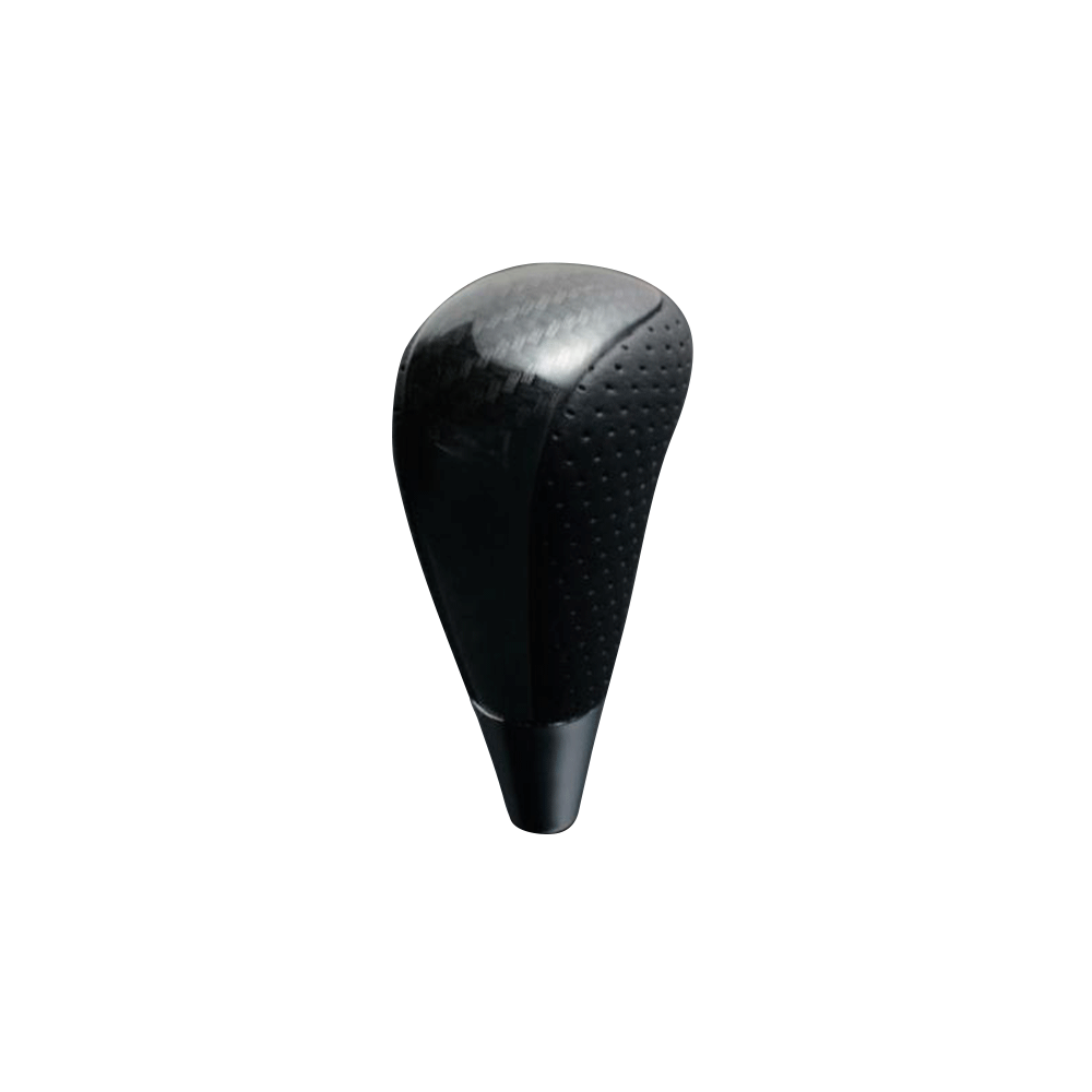 (ブラックカーボン調×パンチングレザー) ロングタイプ シフトノブ エスクァイア 80系 FEGGARI SLT25C-254-015