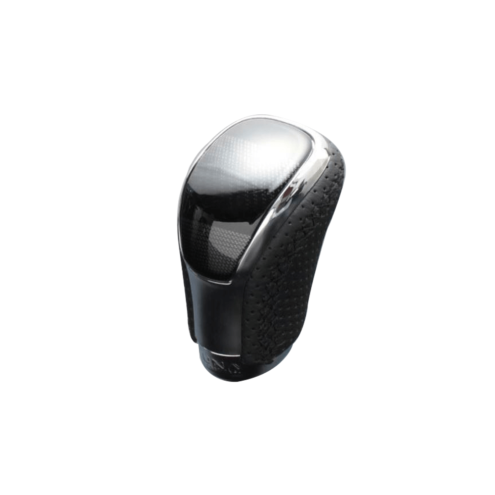 (幾何学模様×ブラックユーロステッチ) Vタイプスタンダード シフトノブ エスティマ 50系 4型 FEGGARI STV245EBK-019