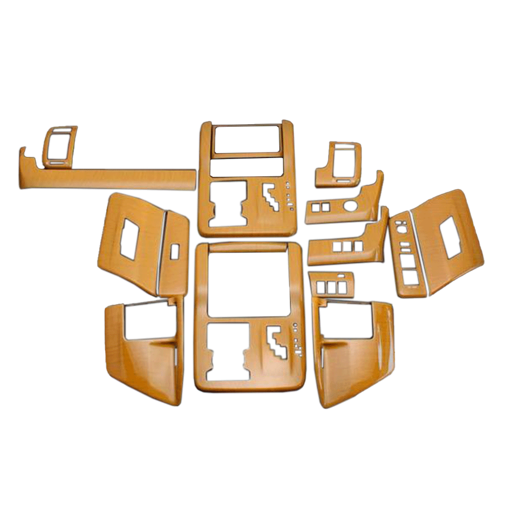 (黄木目) 16ピース 3D立体インテリアパネル ヴォクシー 70系 FEGGARI PLT248-001