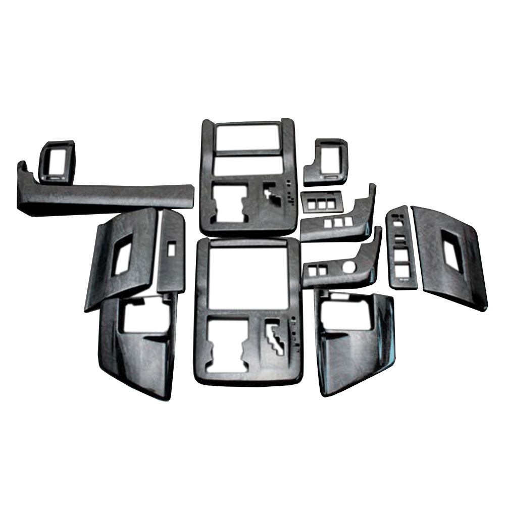 (黒木目) 16ピース 3D立体インテリアパネル ヴォクシー 70系 FEGGARI PLT246-001