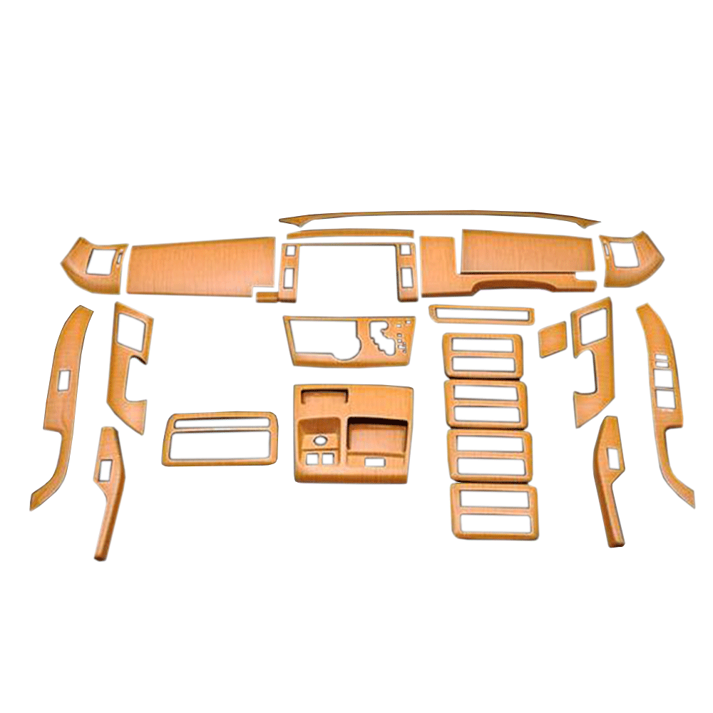 (黄木目) 28ピース 3D立体インテリアパネル エスティマ 50系 1-3型 FEGGARI PLT254-001