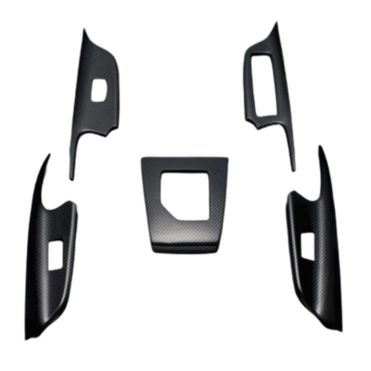 (ウォーベンカーボン) 5ピース 3D立体インテリアパネル ハリアー 60系 FEGGARI HA60CB-001