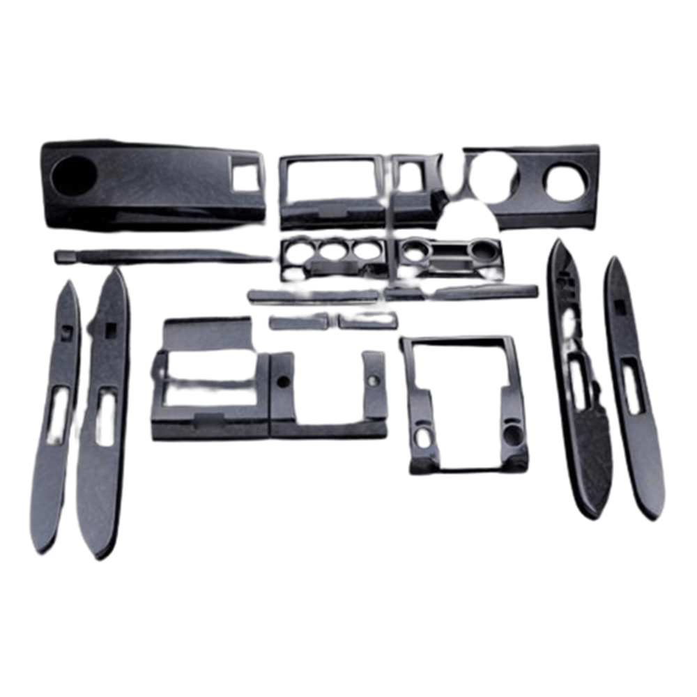 (黒木目) 22ピース 3D立体インテリアパネル ワゴンR/ワゴンRスティングレー MH21/22系 FEGGARI LNMH21BK22PCS-001