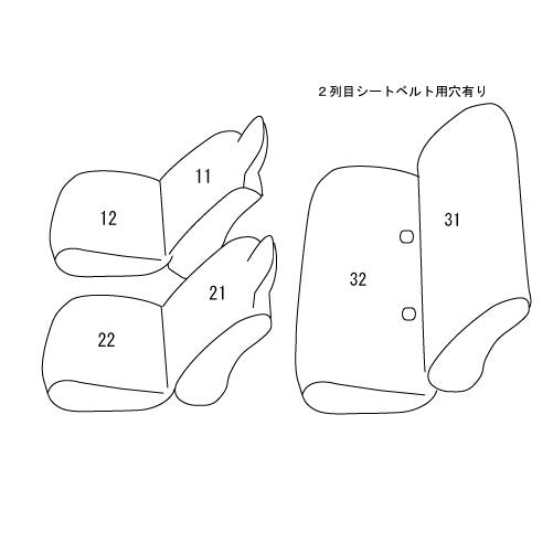 (受注生産 約4WEEK) NV200バネットバンDX中期専用 (アイボリー)クラッツィオシートカバージュニア (H28/2-R3/6)年式注意 EN-5204