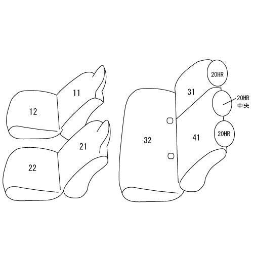 (受注生産 約4WEEK) NV200バネットバンDX後期専用 (ブラック)クラッツィオシートカバージュニア (R3/7-)年式注意 EN-5208