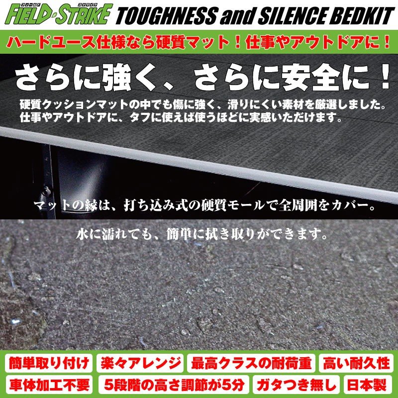 【硬質マットタイプ/重歩行用ダークウッド/4ドア】Field Strike ベッドキット NV350 キャラバン DX ヒーターなし専用(H24/6-)
