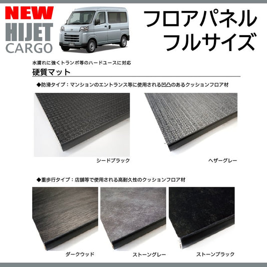 新型ハイゼットカーゴデラックスS700専用フルフロアパネル(フルサイズ / 重歩行用ストーングレー)Field Strike 床張りキット 硬質マットタイプ 商用車 配達