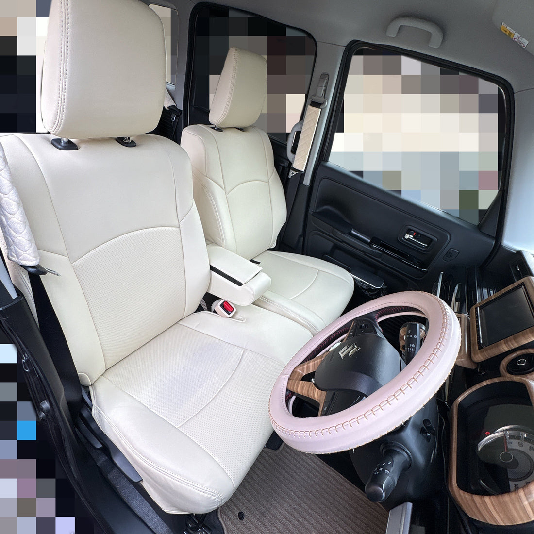 【お客様の愛車紹介】スペーシアMK53　シートカバー　クラッツィオシートカバージュニア
