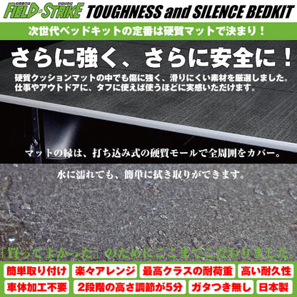 (硬質マットタイプ/重歩行用ダークウッド) ロングサイズ ベッドキット 1700mm アトレーワゴン S321/331 H16/12-